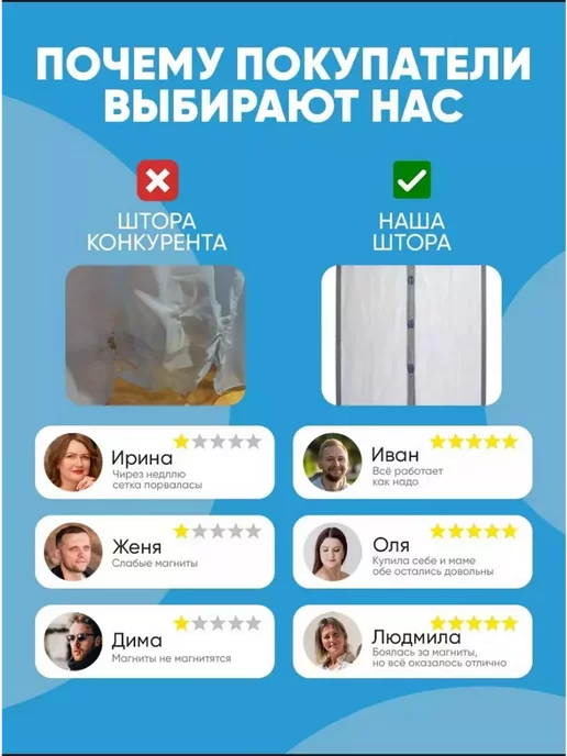 Fortuna.BRKT Москитная сетка на дверь магнитная 2 шт, 2 шт, фото 4