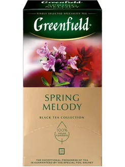 Чай черный GREENFIELD Spring Melody, 25пак 240612235 купить за 163 ₽ в интернет-магазине Wildberries