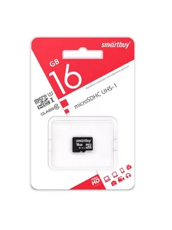 Флешка micro SDHC 16GB Сlass 10 UHS-I (без адаптеров)