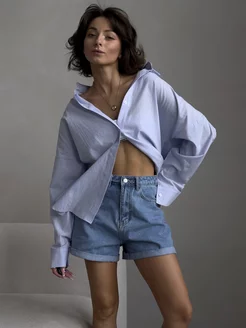 Рубашка хлопковая оверсайз COSMO BRAND 240715691 купить за 2 108 ₽ в интернет-магазине Wildberries
