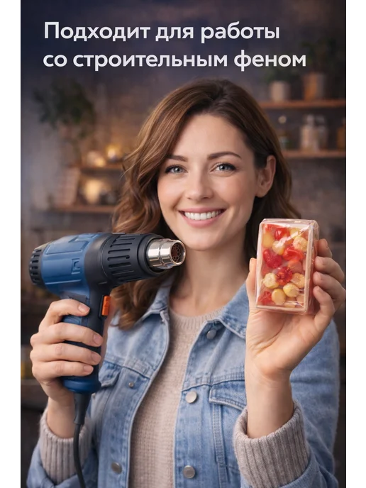 Coramell Термоусадочная пленка ПОФ (полурукав) 19 мкм. 25 см * 50 м, 50 м, фото 2