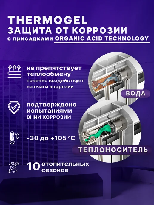 Мастер Отопление Теплоноситель для систем отопления -30 пропиленгликоль 10 кг, 10 кг, фото 5