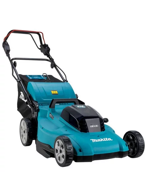 Makita Аккумуляторная газонокосилка LXT 2x18 В, 53см, 70л, DLM539Z, 2x18, 70 л, фото 3