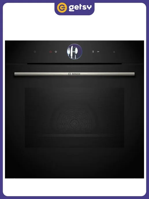BOSCH Встраиваемый духовой шкаф HSG7361B1, черный, черный, фото 3