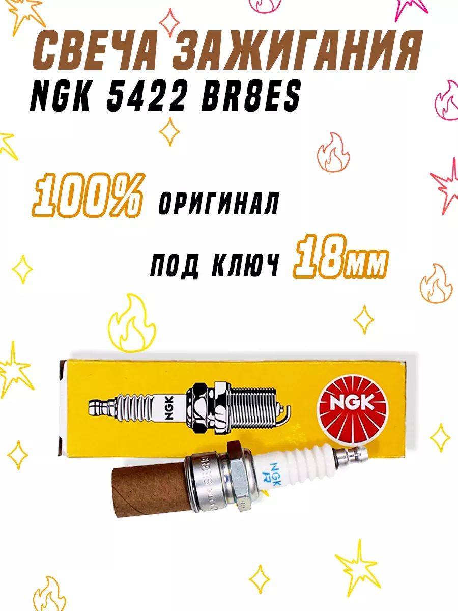 Свеча зажигания 5422 BR8ES для питбайка