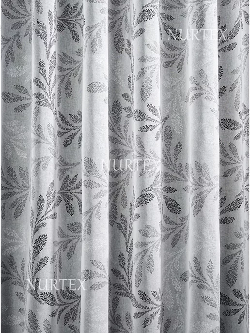 NurTEXTIL Тюль 200х250 в под лен готовый на ленте в спальню, 200x250, фото 2