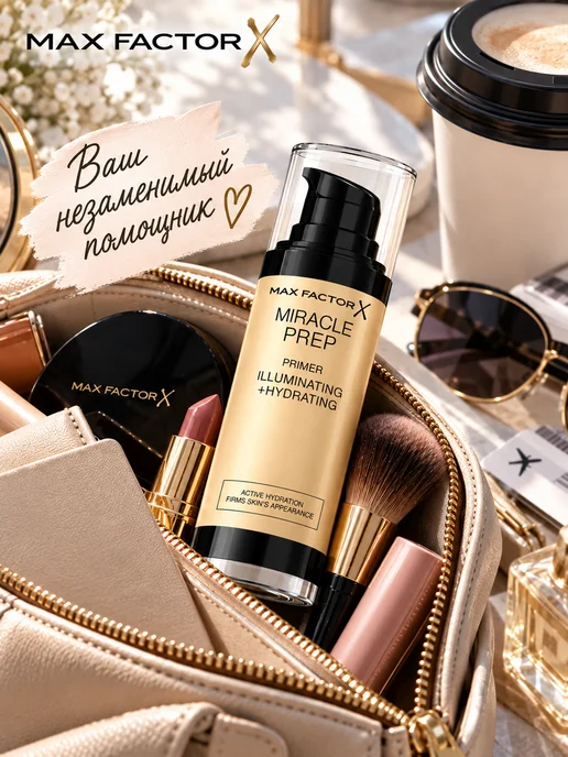 MAX FACTOR Праймер база под макияж увлажняющий с эффектом сияния, белый, фото 4
