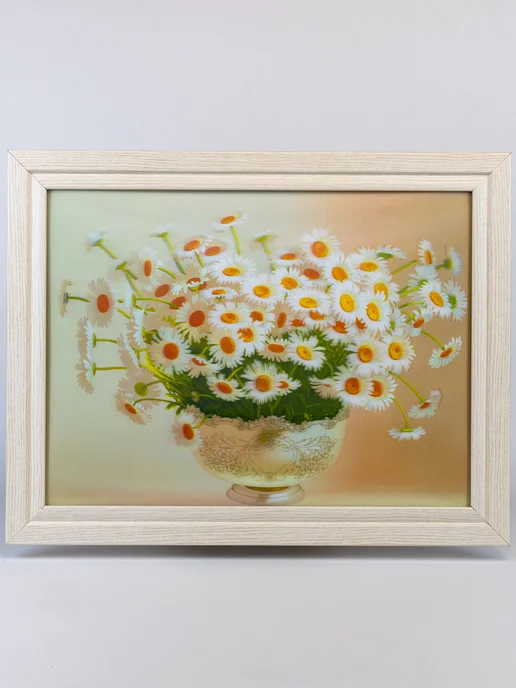 Safashop Картина 5Д на стену в рамке "Цветы" 30х40 см, 30x40 см