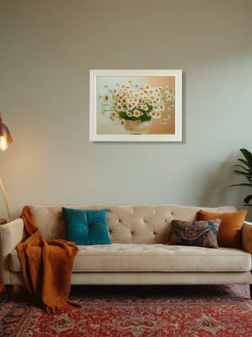 Safashop Картина 5Д на стену в рамке "Цветы" 30х40 см, 30x40 см, фото 3