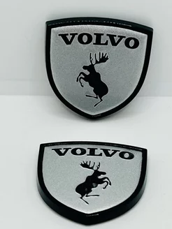 Эмблема наклейка шильдик знак значок ВОЛЬВО VOLVO ЛОСЬ 2шт