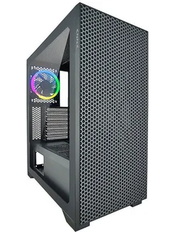 Корпус Hive черный без БП ATX 8x120mm 5x140mm 2xUSB2.0