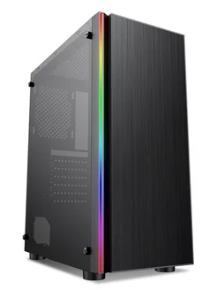 Корпус CL-3302B RGB черный без БП ATX 2xUSB2.0 1xUSB