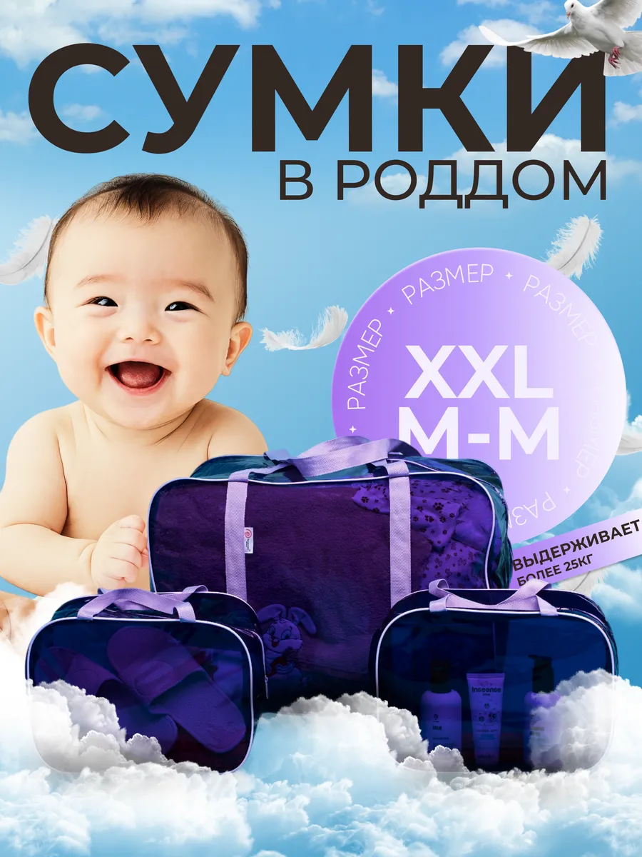 Сумка в роддом набор размер ХХЛ