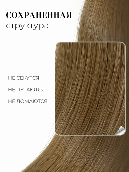 SLAVIC HAIR Сompany Натуральные Славянские волосы в срезе для наращивания 45см, серый, фото 3
