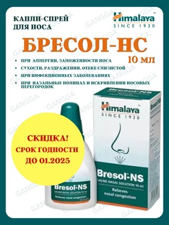 Бресол, капли для носа, Bresol-NS 01.2025, 10 мл