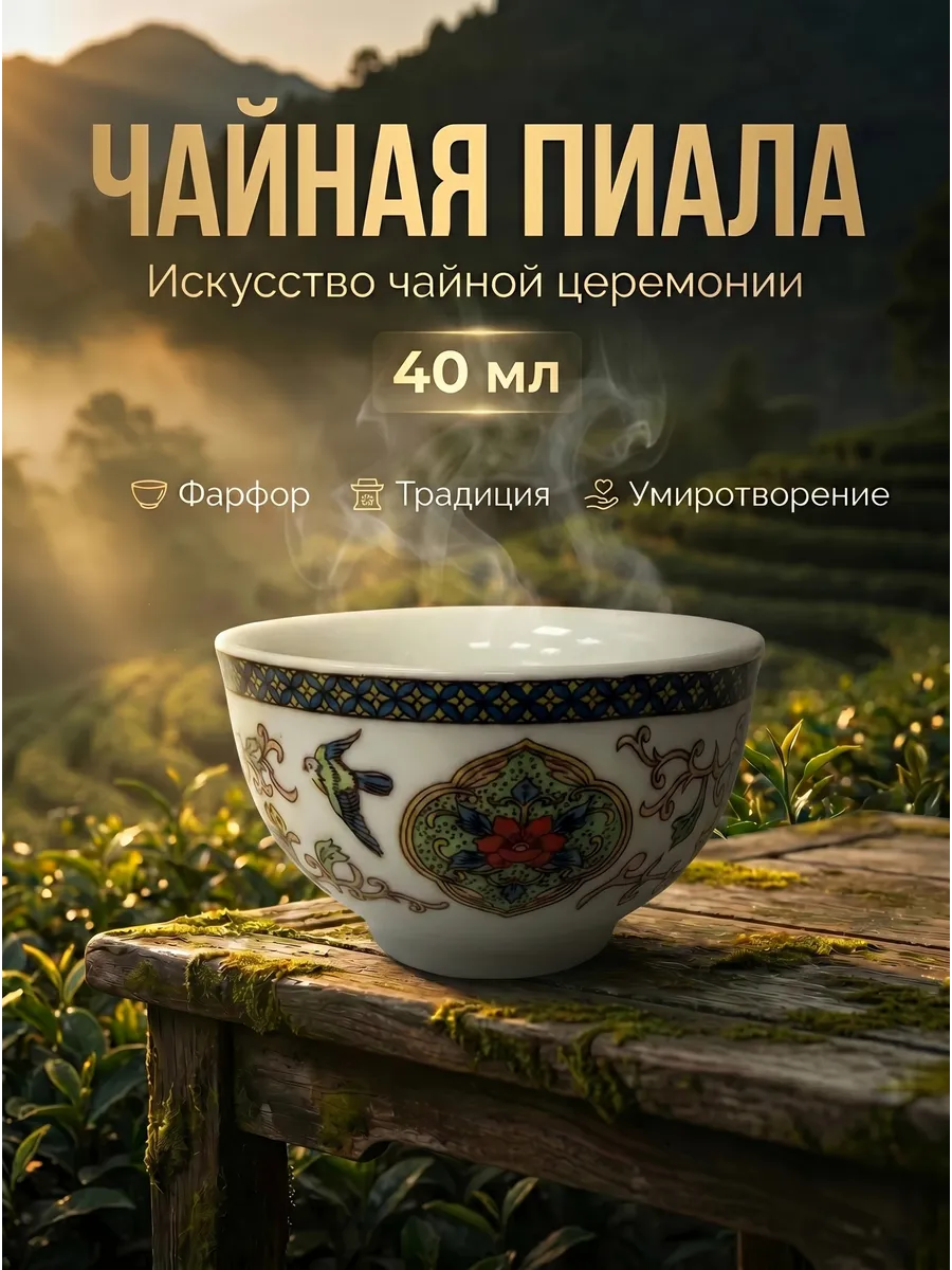 Пиалы для чая и чайной церемонии