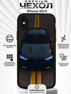 Чехол на iPhone XS и X с принтом BMW