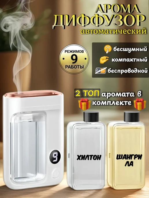 ЯZON Освежитель воздуха автоматический для дома, аромадиффузор, белый