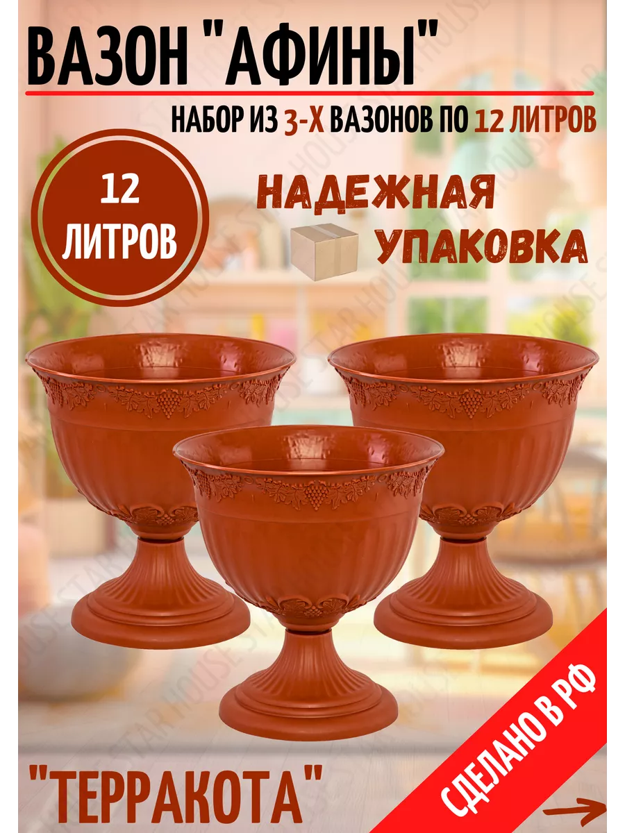 Вазон уличный напольный...