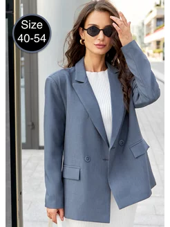 Пиджак оверсайз классический двубортный LEA boutique 241246985 купить за 2 541 ₽ в интернет-магазине Wildberries