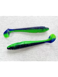 Ribbed Worm FAT 200 мм, Фиолетово-зеленый 1 шт. уп Pike Hunter 241354553 купить за 242 ₽ в интернет-магазине Wildberries