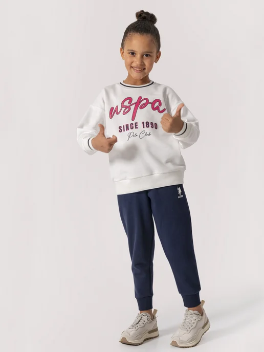 U.S. Polo Assn. Костюм спортивный детский, синий