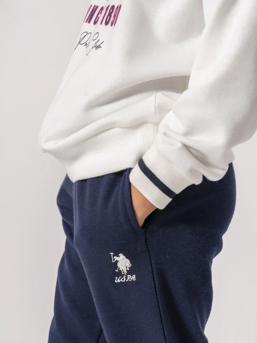 U.S. Polo Assn. Костюм спортивный детский, синий, фото 5