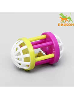 Игрушка для кошек с бубенчиком, 6,8 х 4 см, микс цветов