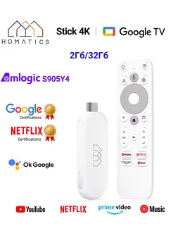 4K stick смарт тв приставка 2Гб/32Гб TV stick Homatics 241426017 купить за 5 359 ₽ в интернет-магазине Wildberries