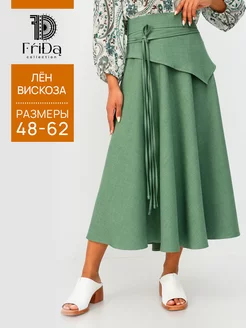 Юбка длинная полусолнце Frida 241451503 купить за 1 800 ₽ в интернет-магазине Wildberries