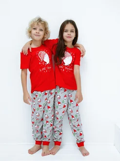 Пижама новогодняя детская Ohana kids 241454564 купить за 844 ₽ в интернет-магазине Wildberries