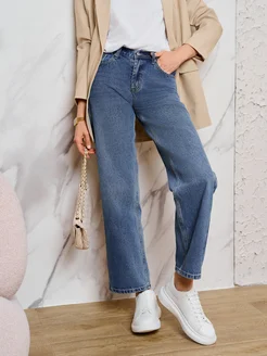 Джинсы прямые со средней посадкой CARLOTTY JEANS 241485072 купить за 3 958 ₽ в интернет-магазине Wildberries