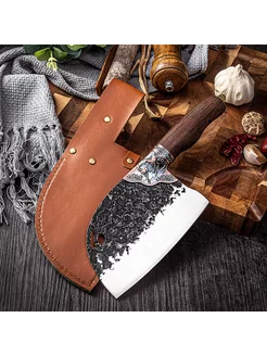 Нож топорик с кожаным чехлом 241510810 купить за 1 205 ₽ в интернет-магазине Wildberries