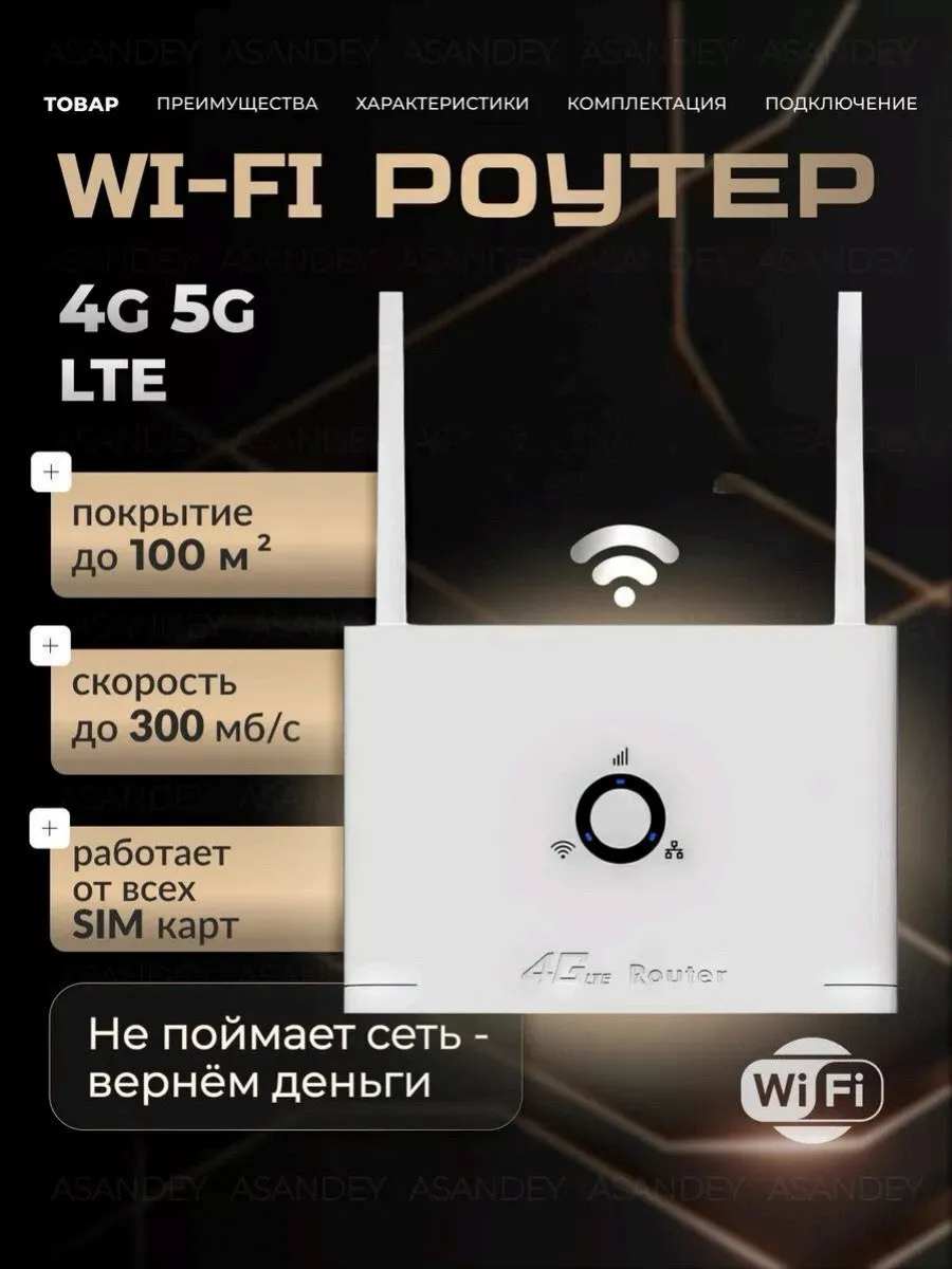 Модем роутер wi-fi с сим...