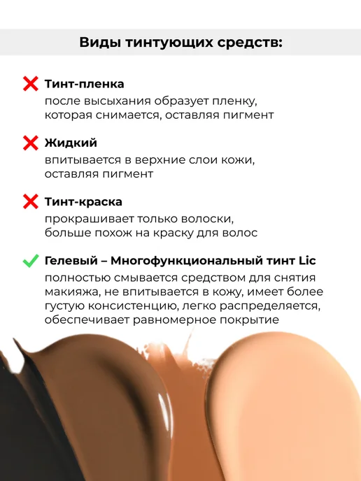 Lic Тинт для бровей Лик 04 Black, черный, фото 2