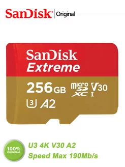 Карта памяти micro sd 256 гб Extreme microSDXC U3 4K V30 A2