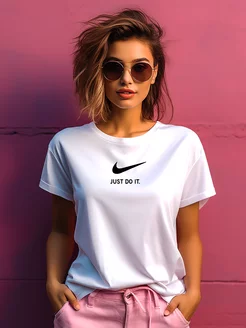 Футболка белая Nike JUST DO IT