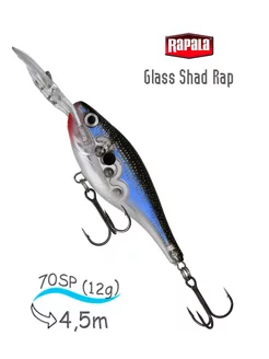 Воблер GSR07 GBK Glass Shad Rap rapala 241646966 купить за 1 454 ₽ в интернет-магазине Wildberries