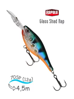 Воблер GSR07 GP Glass Shad Rap rapala 241646968 купить за 1 454 ₽ в интернет-магазине Wildberries