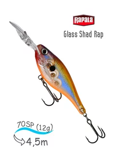 Воблер GSR07 GPSF Glass Shad Rap rapala 241646969 купить за 1 454 ₽ в интернет-магазине Wildberries