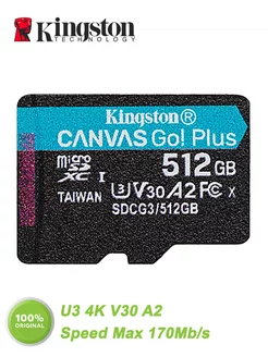 Карта памяти micro sd 512 гб microSDXC U3 4K V30 A2