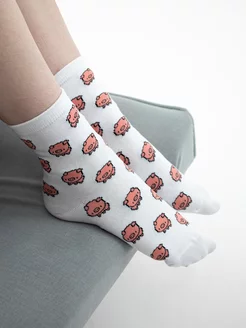 Носки куроми со свинками Mi Mi Socks 241855367 купить за 182 ₽ в интернет-магазине Wildberries