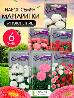 Семена маргаритки - 6 шт Агрохолдинг Поиск 241911454 купить за 216 ₽ в интернет-магазине Wildberries