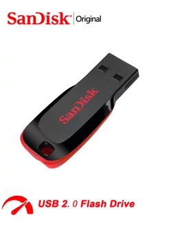 2.0 USB-флеш-накопитель Cruzer Blade 128 ГБ (SDCZ50-128G) Sandisk 241919998 купить за 1 232 ₽ в интернет-магазине Wildberries