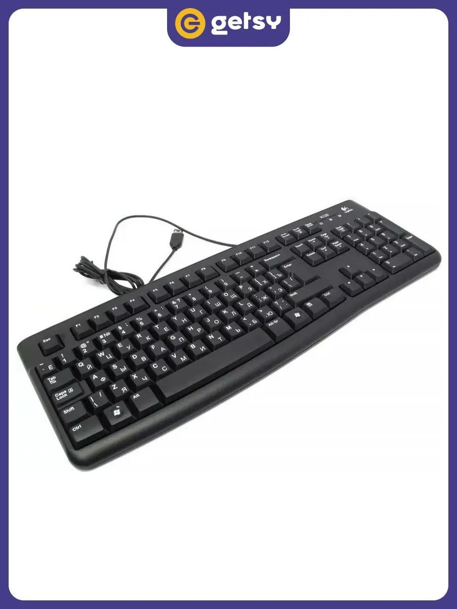 LOGITECH Клавиатура стандартная K120, черная