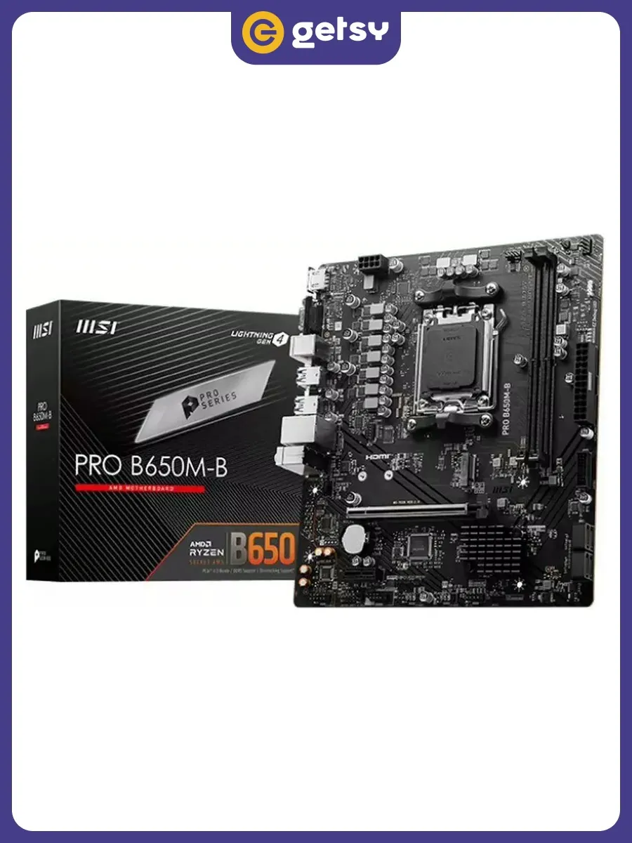 MSI Материнская плата PRO B650M-B, Micro-ATX AM5