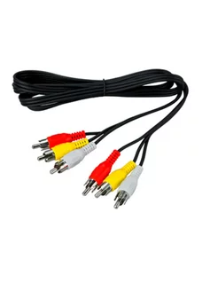 Кабель для подключения устройств RCA RCA, 1.5 м, черный