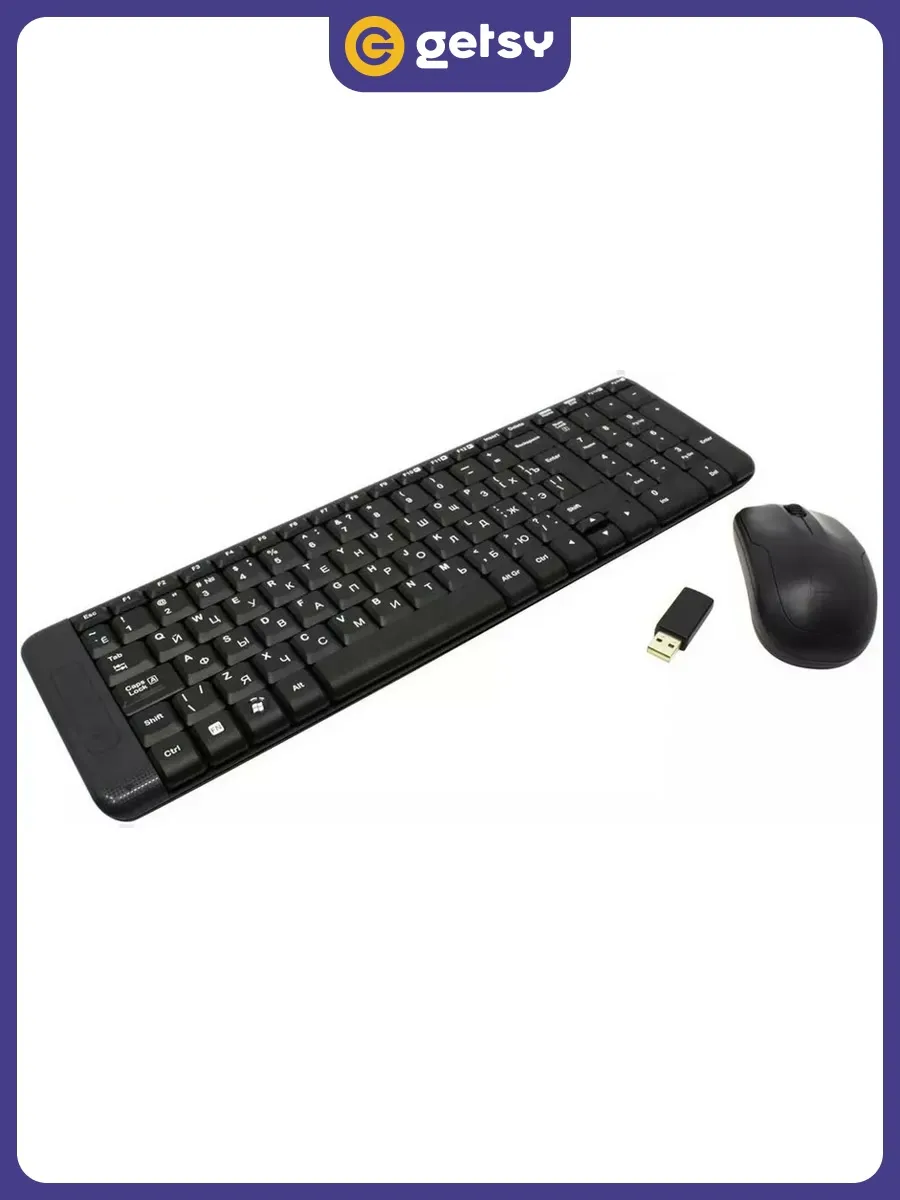 LOGITECH Комплект клавиатура+мышь беспроводной MK220 (920-003169)