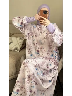 Платье намазник для молитвы с хиджабом