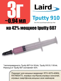 Laird tputty 910 3г Жидкая термопрокладка laird technologies 242104456 купить за 516 ₽ в интернет-магазине Wildberries